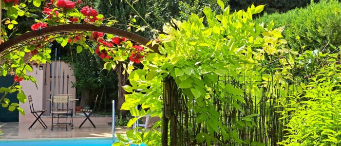 De la terrasse à la piscine