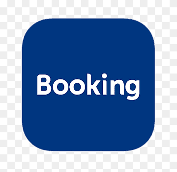 Logo et lien sur notre annonce publiée sur le site Booking.com