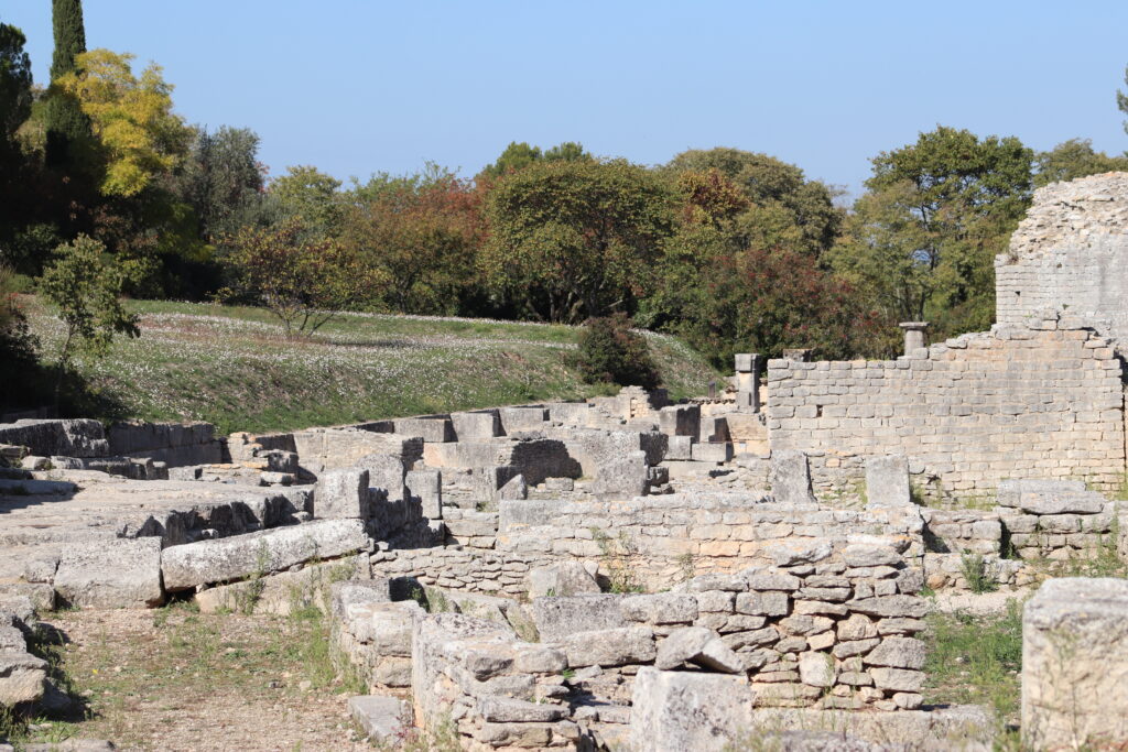 Le site archéologique de Glanum à l'origine de la ville de Saint-Rémy-de-Provence est un lieu chargé d'histoire sur la Voie Domitienne. Ce musée à ciel ouvert est situé à 20 minutes de marche du gîte de vacances.